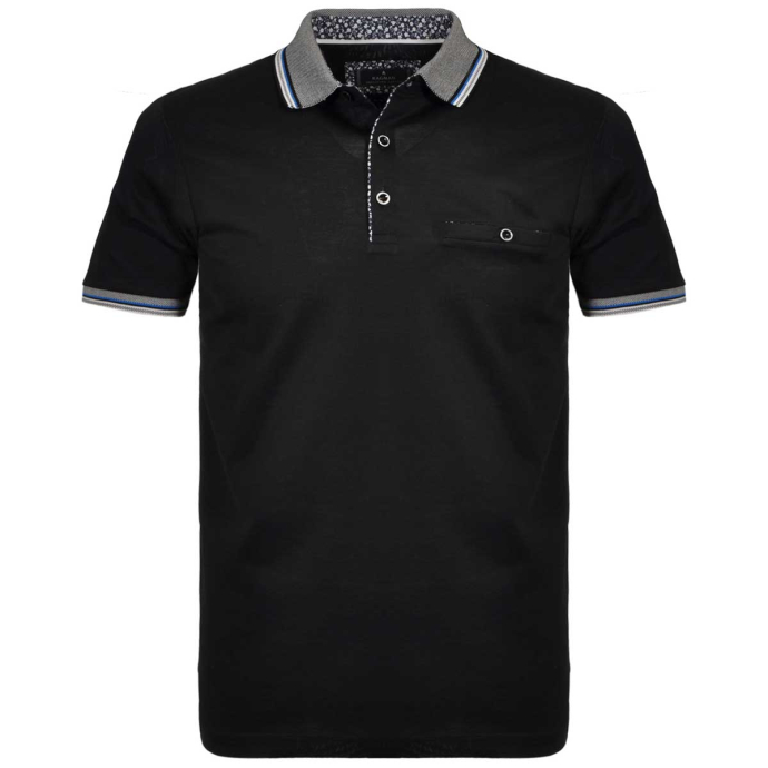 RAGMAN Poloshirt aus mercerisiertem Baumwoll-Jersey von RAGMAN