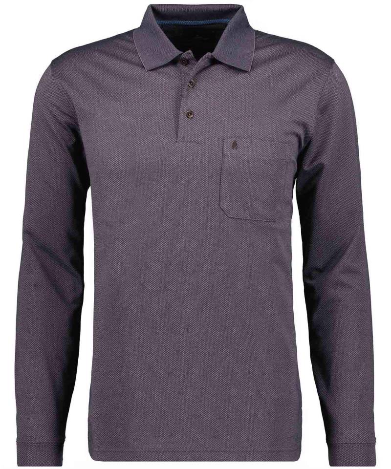 RAGMAN - Poloshirt langarm mokka - Gr. - L von RAGMAN