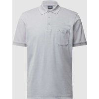 RAGMAN Poloshirt mit Brusttasche in Silber Melange, Größe XL von RAGMAN