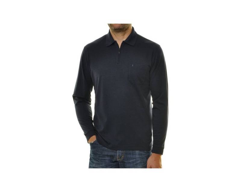 RAGMAN Poloshirt Poloshirt langarm ’für Herren in unifarben’ (1-tlg) von RAGMAN