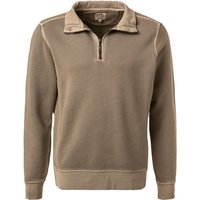 RAGMAN Herren Troyer beige Baumwolle unifarben von RAGMAN