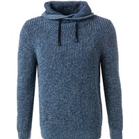 RAGMAN Herren Pullover blau Baumwolle unifarben von RAGMAN