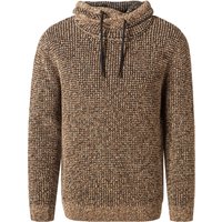 RAGMAN Herren Pullover braun Baumwolle unifarben von RAGMAN