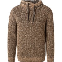 RAGMAN Herren Pullover braun Baumwolle unifarben von RAGMAN