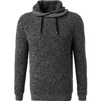 RAGMAN Herren Pullover grau Baumwolle unifarben von RAGMAN