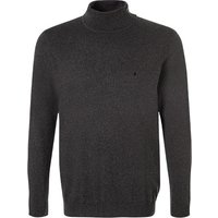 RAGMAN Herren Rollkragenpullover grau Baumwolle unifarben von RAGMAN