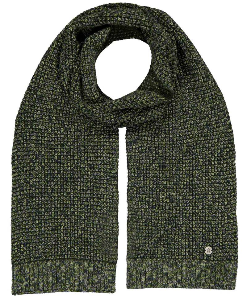 RAGMAN - Schal im Waffelstrick, gestreift dunkelgrün - Gr. - OS von RAGMAN