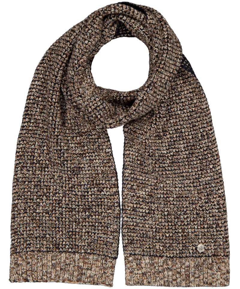 RAGMAN - Schal im Waffelstrick, gestreift taupe-grau mouliniert - Gr. - OS von RAGMAN