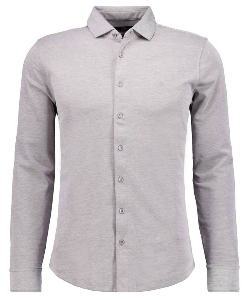 RAGMAN - Softknit-Hemd Langarm, modern fit silbergrau - Gr. - L von RAGMAN