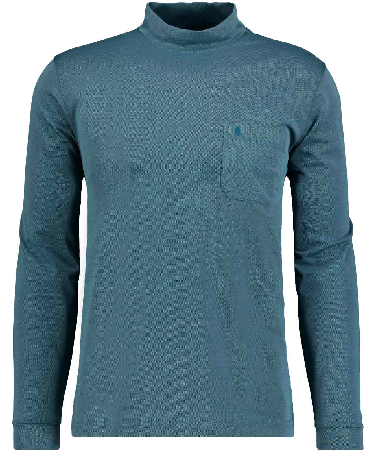 RAGMAN - Softknit-Shirt langarm mit Stehkragen dunkelgrün - Gr. - XXL von RAGMAN