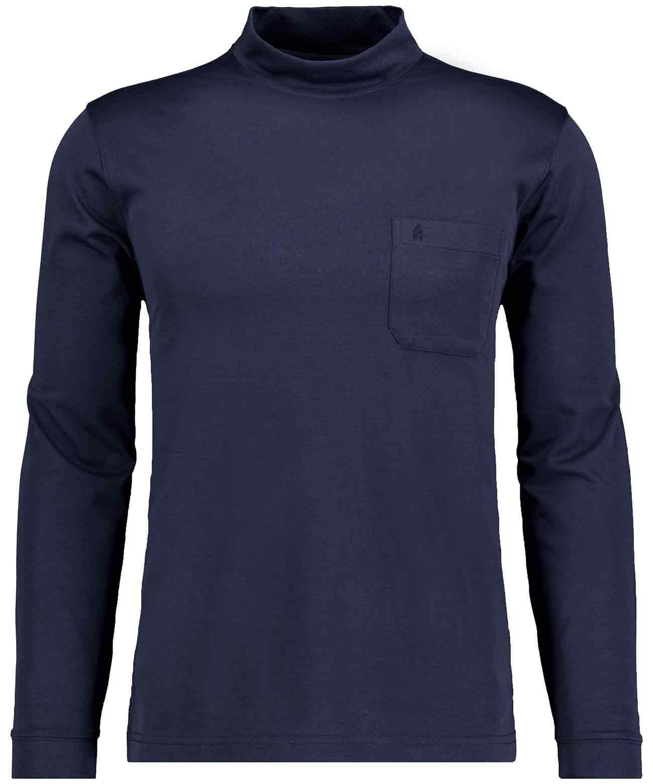 RAGMAN - Softknit-Shirt langarm mit Stehkragen marine - Gr. - L von RAGMAN
