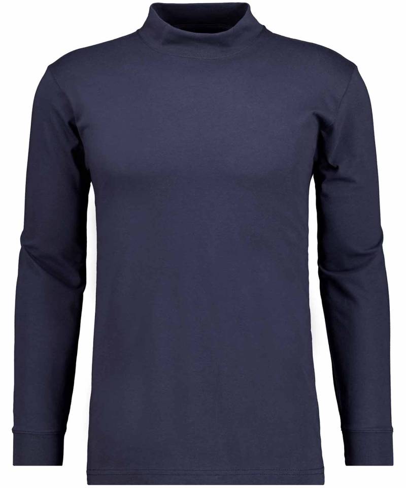 RAGMAN - Stehkragenshirt langarm marine - Gr. - XXL von RAGMAN
