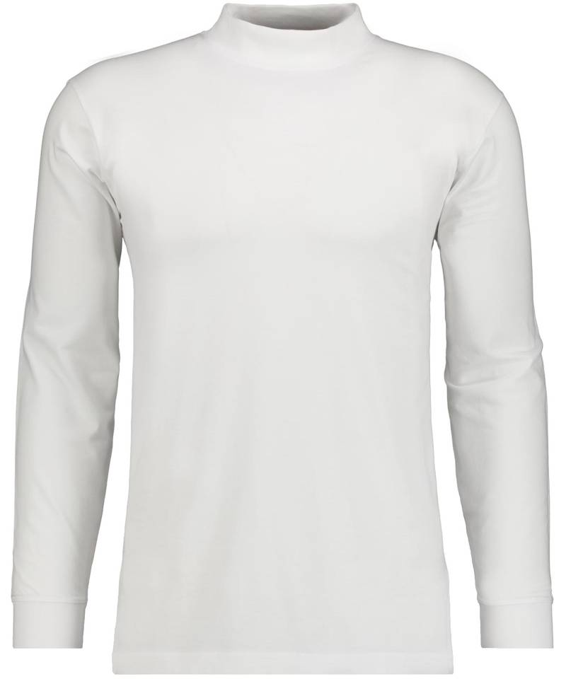 RAGMAN - Stehkragenshirt langarm weiss - Gr. - M von RAGMAN