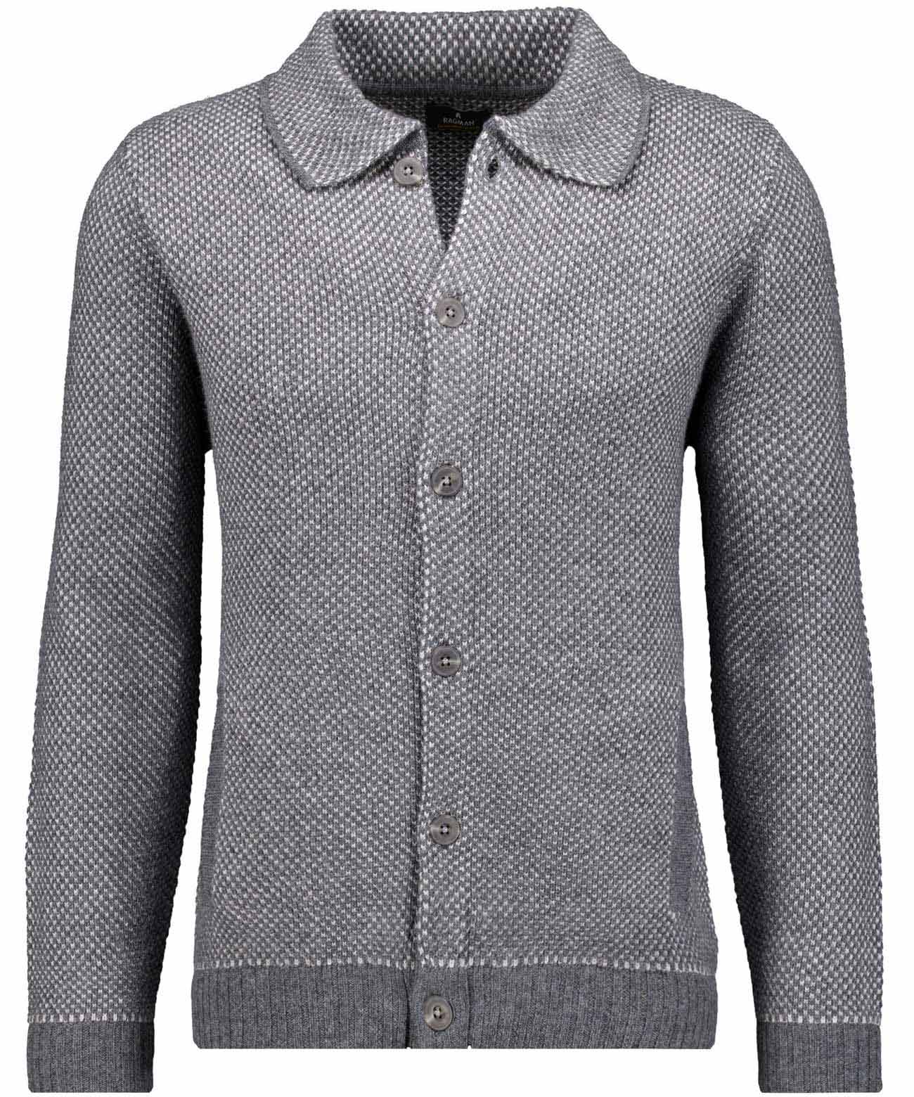 RAGMAN - Strick-Cardigan anthrazit - Gr. - M von RAGMAN