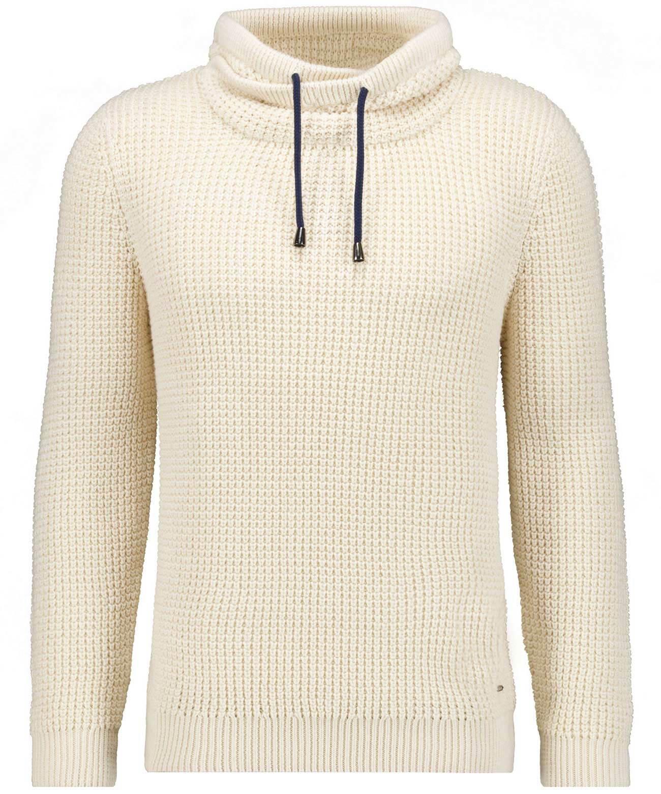 RAGMAN - Strick-Pullover mit Maseltov-Kragen ecru - Gr. - XXL von RAGMAN