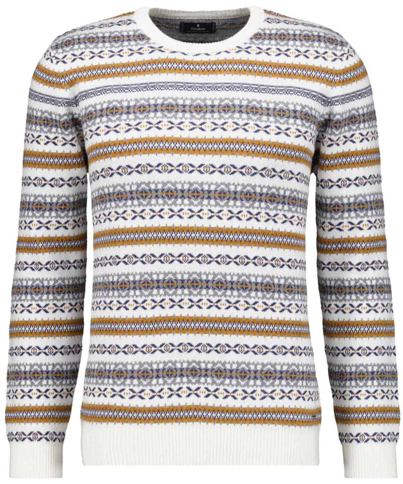 RAGMAN - Strickpullover Jacquard ecru - Gr. - L von RAGMAN