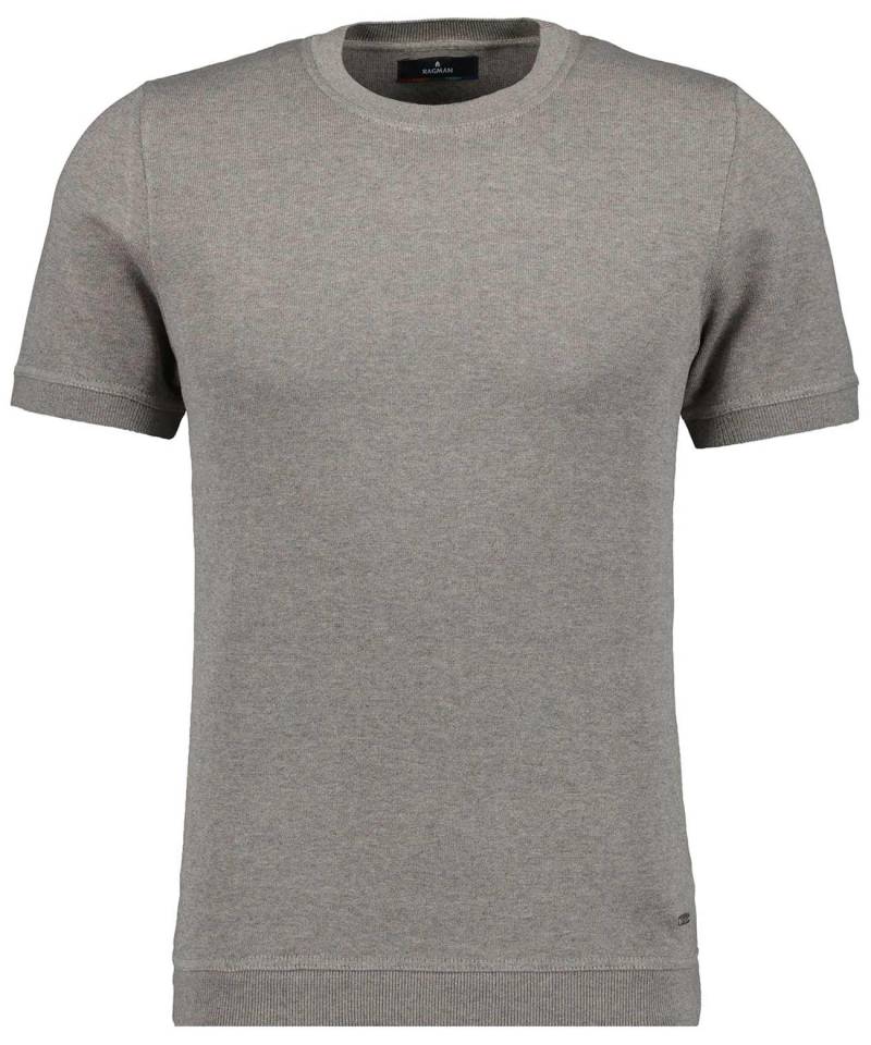 RAGMAN - Strickpullover Kurzarm, Rundhals walnuss - Gr. - XL von RAGMAN