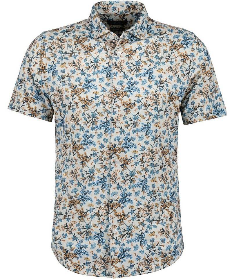 RAGMAN Strickpullover Shirt Button through print von RAGMAN