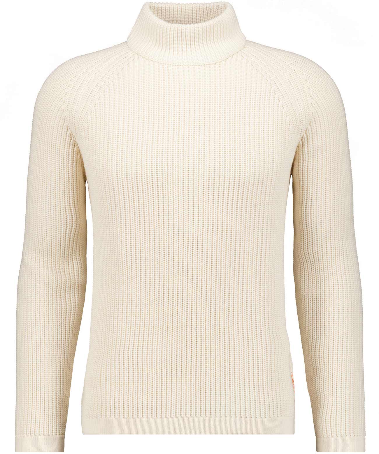 RAGMAN - Strickpullover mit Stehkragen ecru - Gr. - XL von RAGMAN