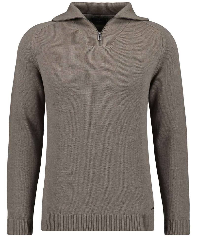 RAGMAN - Strickpullover mit Troyer-Kragen camel - Gr. - XL von RAGMAN