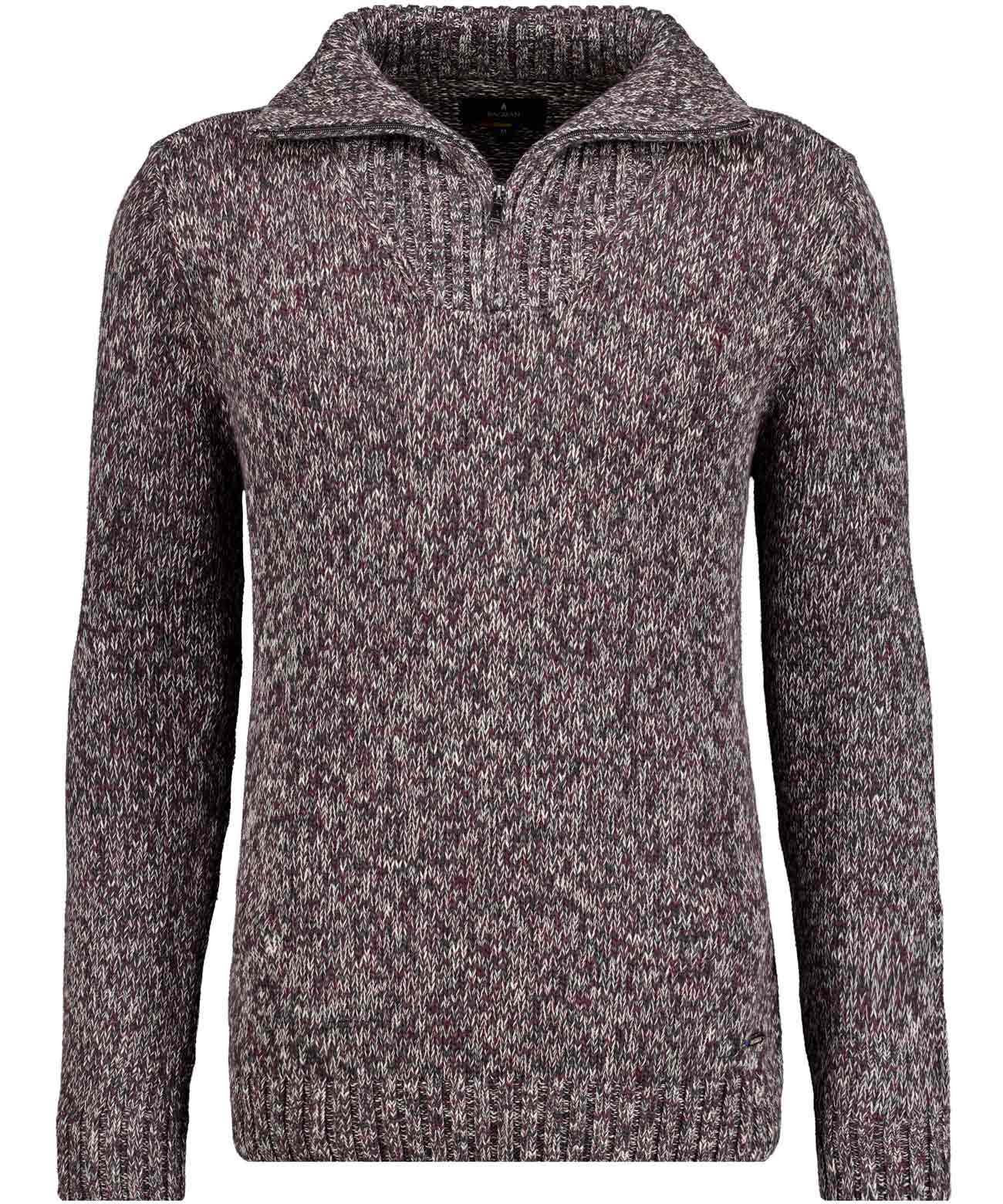 RAGMAN - Strickpullover mit Troyer-Kragen gemustert - Gr. - 3XL von RAGMAN