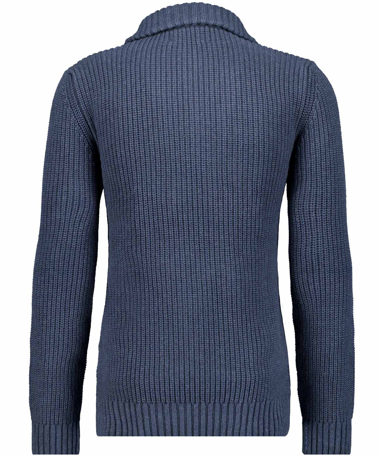 RAGMAN - Strickpullover mit Troyer-Kragen marine - Gr. - XXL von RAGMAN