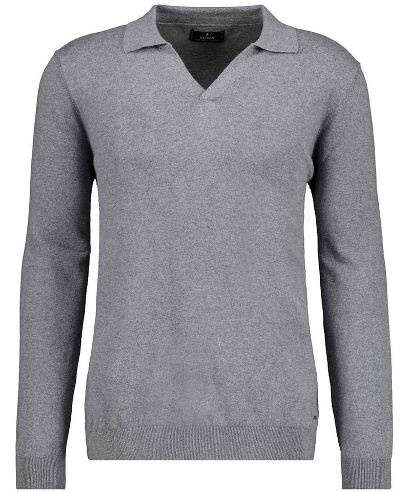RAGMAN Sweatshirt Polo revers collar von RAGMAN