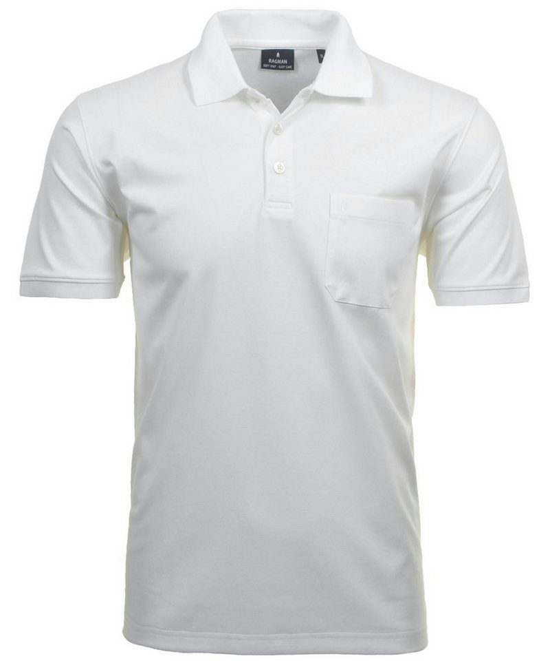 RAGMAN T-Shirt Basic Polo button soft knit RAGMAN T-Shirt Basic Polo button soft knit von RAGMAN