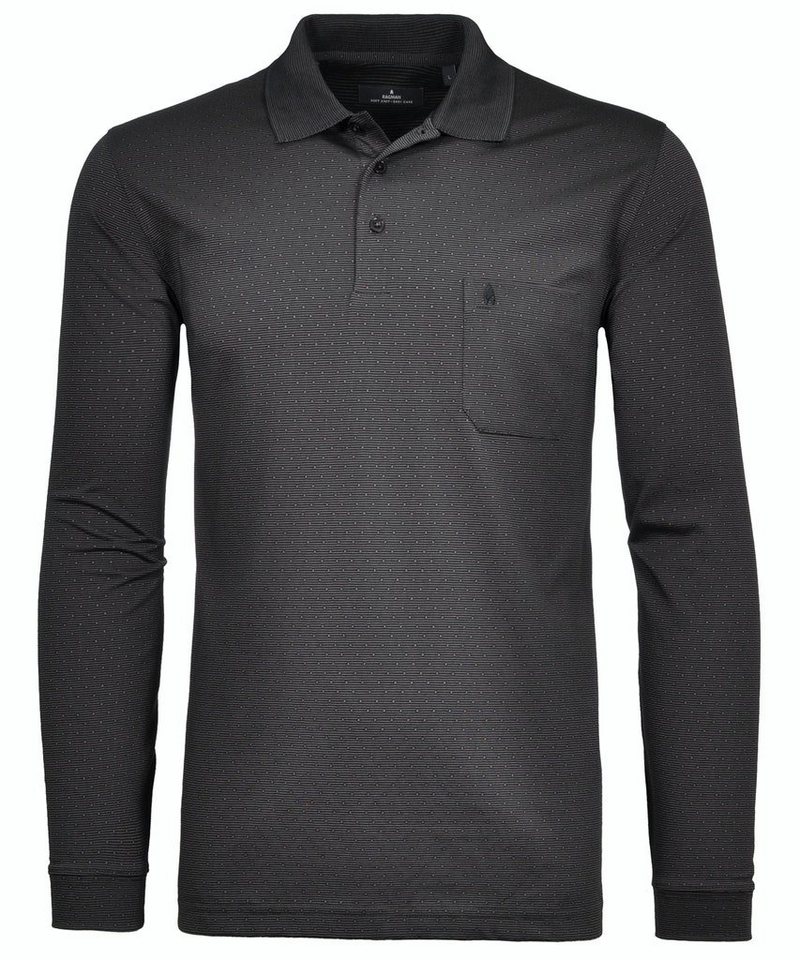 RAGMAN T-Shirt Ragman / He.Polo / Polo LS with dots von RAGMAN