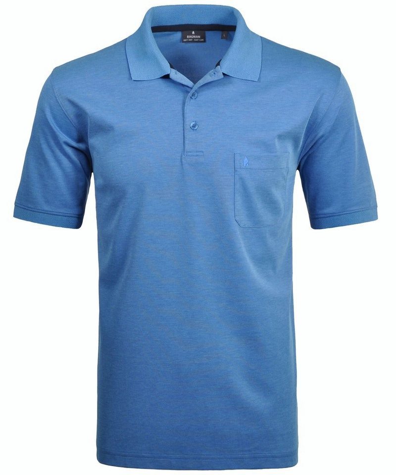 RAGMAN T-Shirt Ragman / He.Polo / Polo button short sleeve von RAGMAN