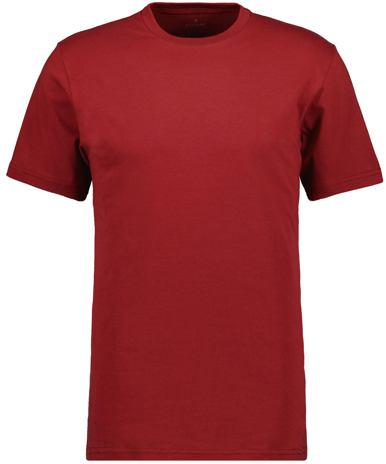 RAGMAN - T-Shirt Rundhals Singlepack weinrot - Gr. - 5XL von RAGMAN