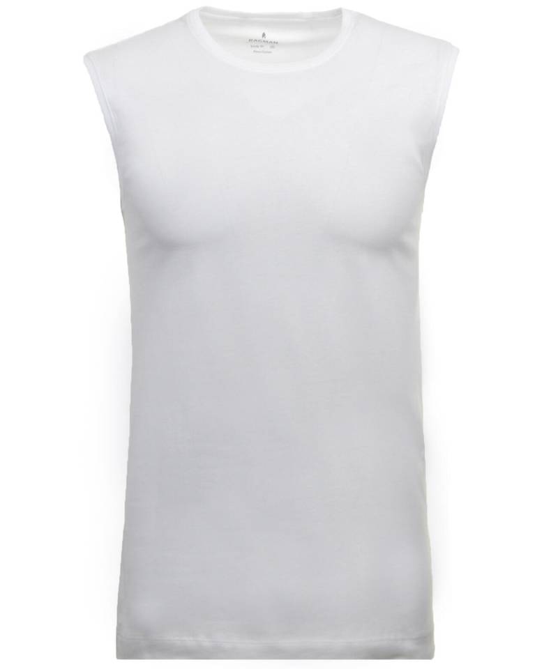 RAGMAN - Tank Top Rundhals 2er Pack Underwear weiss - Gr. - L von RAGMAN
