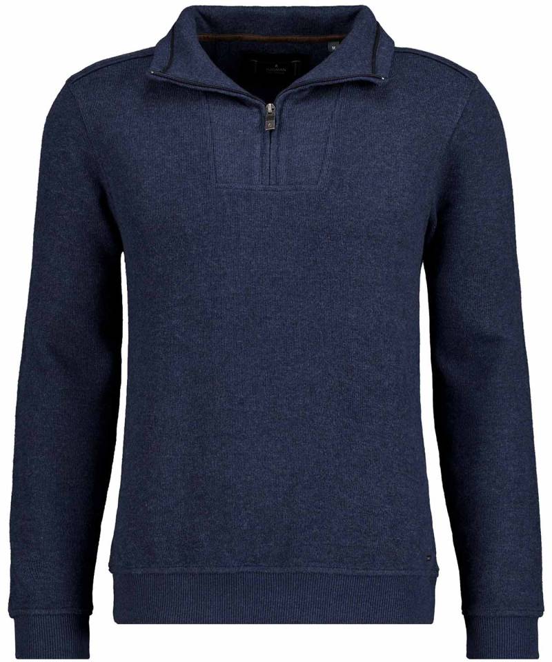 RAGMAN - Troyer-Sweatshirt dunkelblau - Gr. - M von RAGMAN