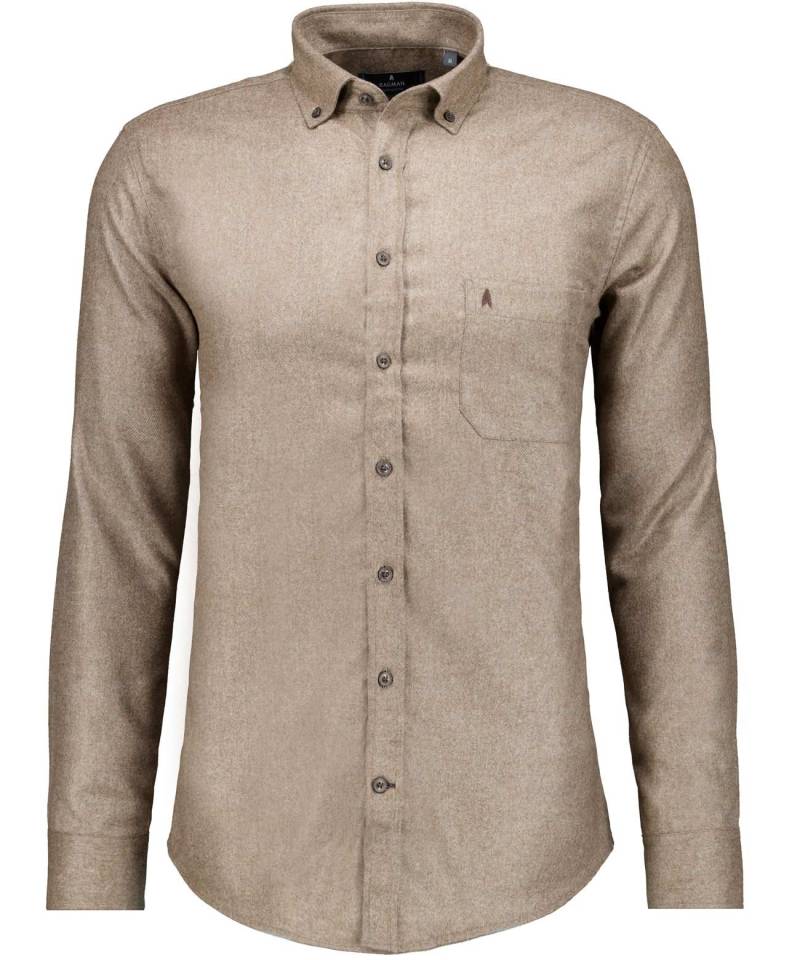 RAGMAN - Uni-Hemd Ceramica, Button-down-Kragen beige - Gr. - XXL von RAGMAN