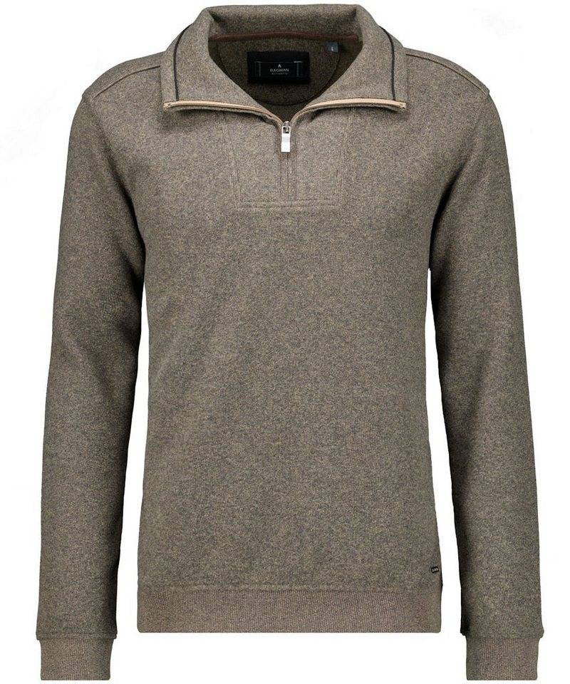 RAGMAN Wollpullover Ragman / He.Pullover / Troyer cardigan von RAGMAN