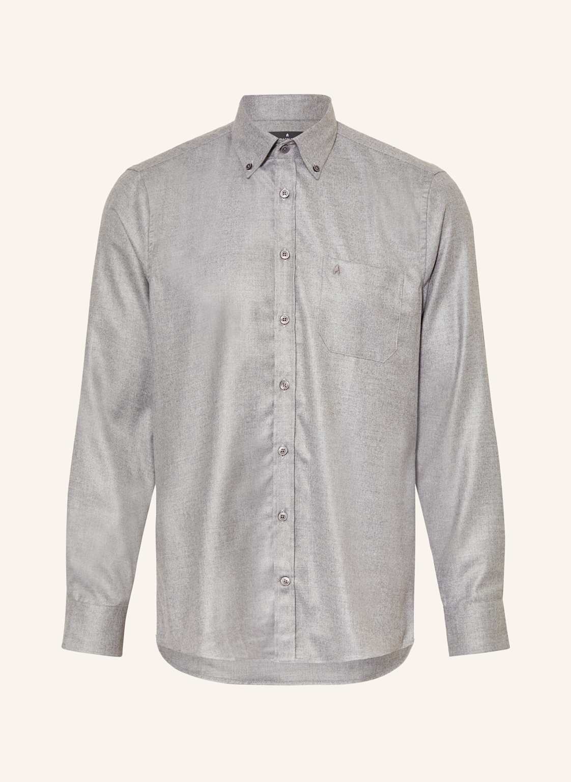 Ragman Hemd Comfort Fit grau von RAGMAN