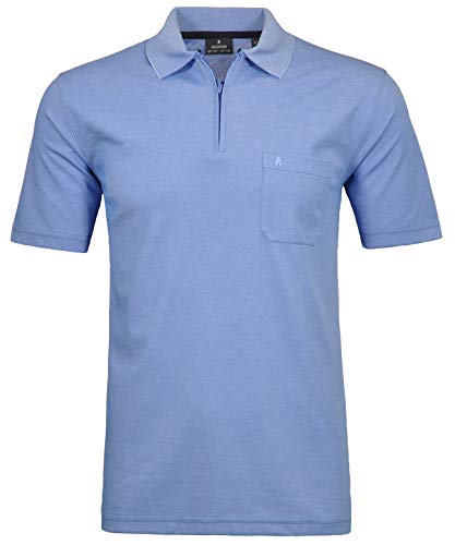 Ragman Herren Kurzarm Poloshirt 5XL, Blau-718 von RAGMAN