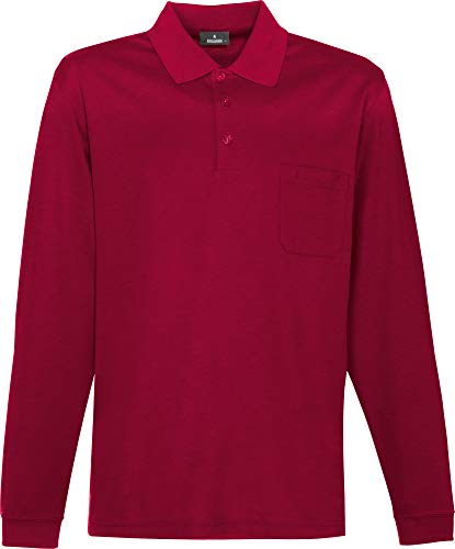 Ragman Herren Softknit-Polo Langarm, Erdbeere, 4XL von RAGMAN