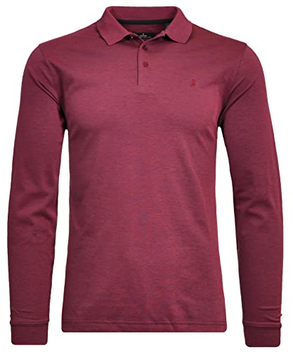 Ragman Herren Softknitpolo Langarm Modern Fit XL, Terra Rot-620 von RAGMAN