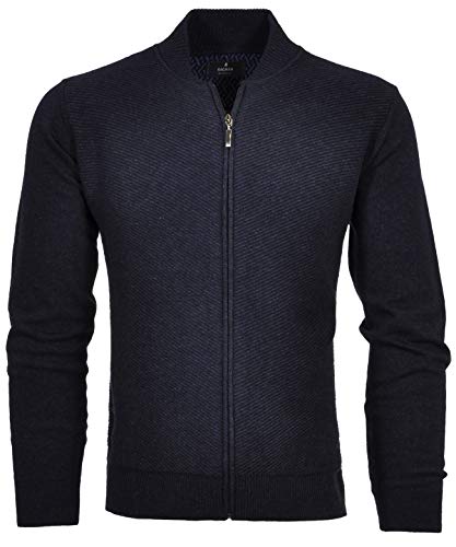 Ragman Herren Strick-Cardigan mit Armpatches M, Marine-070 von RAGMAN