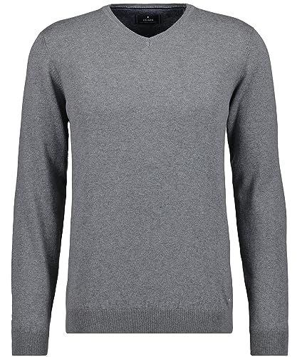 Ragman Herren Strickpullover Uni V NeckGrau valueMittelgrau M von RAGMAN