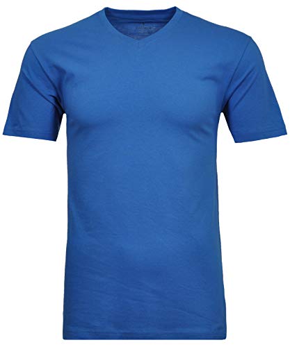 Ragman Herren T-Shirt V-Ausschnitt Single-Pack L, Blau-718 von RAGMAN