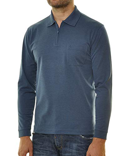 Ragman Langarm Poloshirt Softknit XXL, Azur-778 XXL Azur-778 von RAGMAN