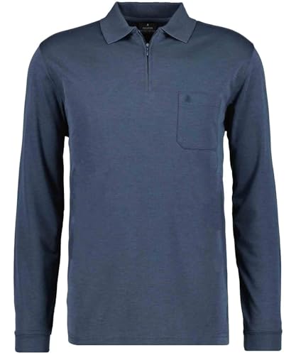 Ragman Langarm Poloshirt Softknit XXL, Azur-778 XXL Azur-778 von RAGMAN