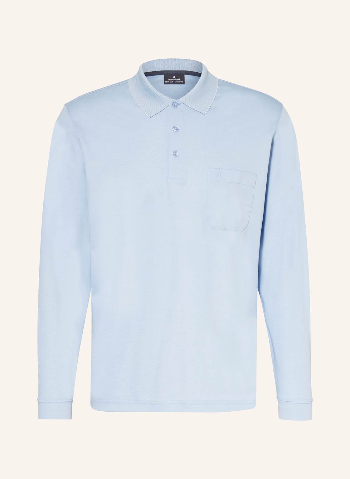Ragman Poloshirt blau von RAGMAN