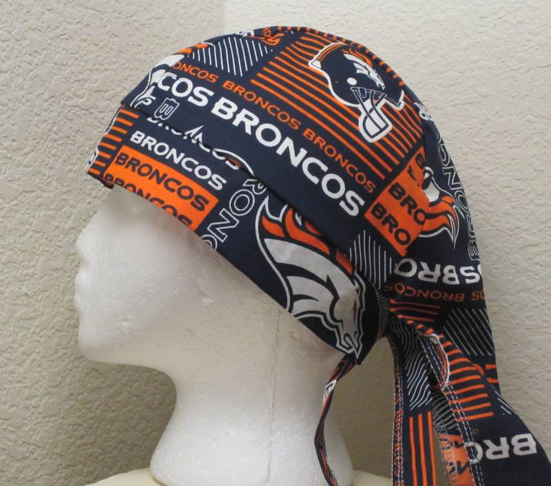 Denver Broncos Schweißen Schweißer Hut Chirurg Doo Rag Skullcap Do Bandana Denver Broncos Schweißen Schweißer Hut Chirurg Doo Rag Skullcap Do Bandana von RAGStoCAPS