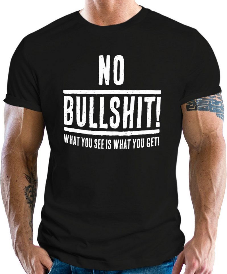RAHMENLOS® T-Shirt No Bullshit - what you see is what you get von RAHMENLOS®