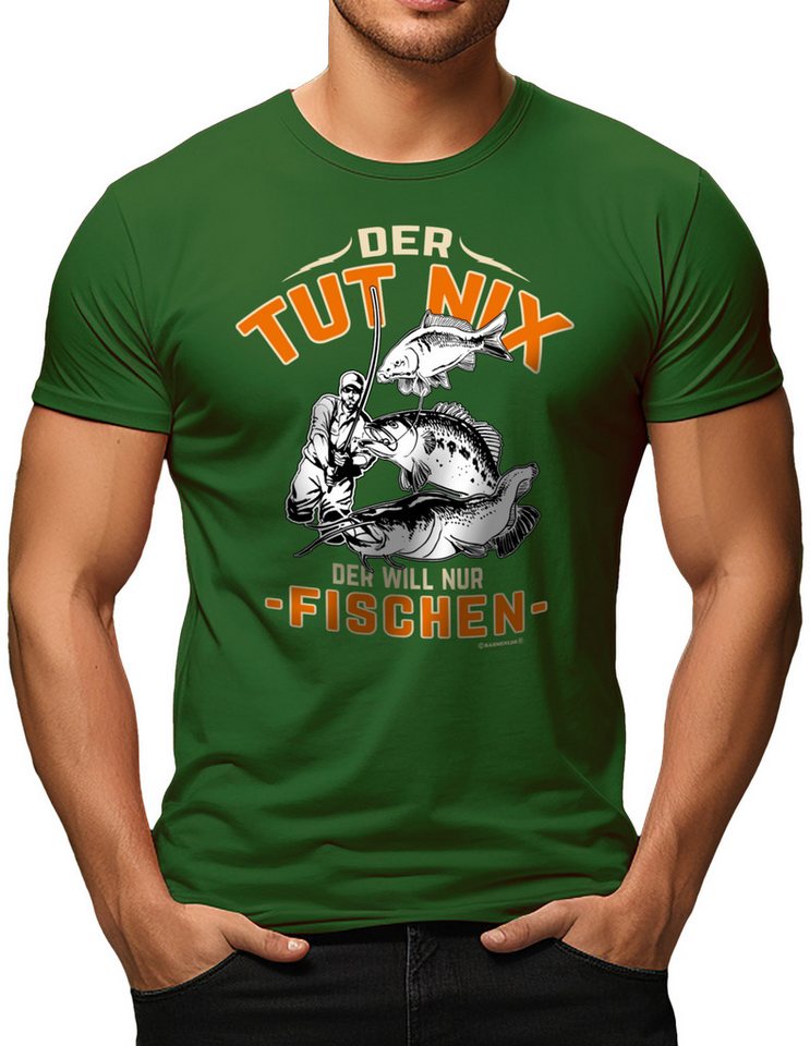 RAHMENLOS® T-Shirt für den entspannten Angler: Der tut nix... von RAHMENLOS®