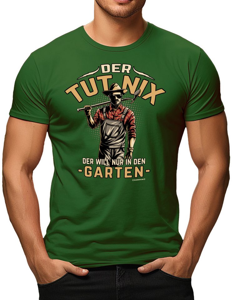 RAHMENLOS® T-Shirt für den entspannten Gärtner: Der tut nix... von RAHMENLOS®