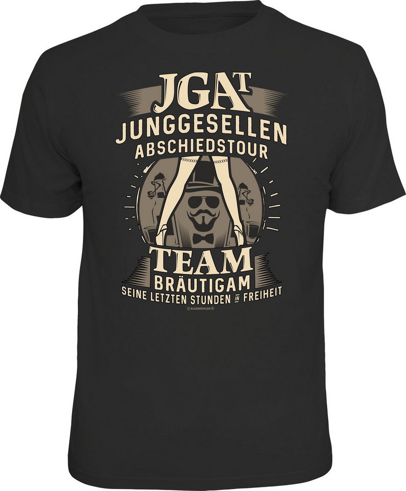 RAHMENLOS® T-Shirt zum Junggesellenabschied für das Bräutigam-Team von RAHMENLOS®
